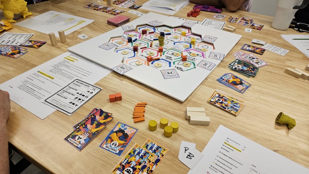 Game-based canvas to explore and experiment with assumptions and new perspectives.